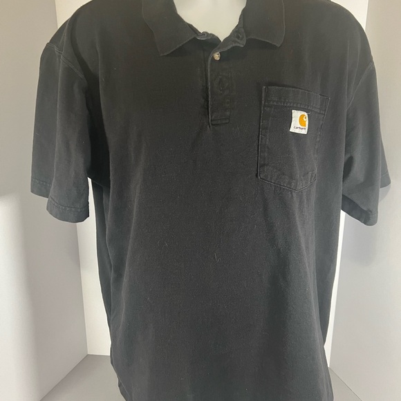 Carhartt Other - Carhartt Polo Shirt Mens Large Black Original Fit Pocket Performance Work